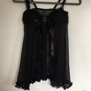 Victoria’s Secret Black Babydoll, size 34b
